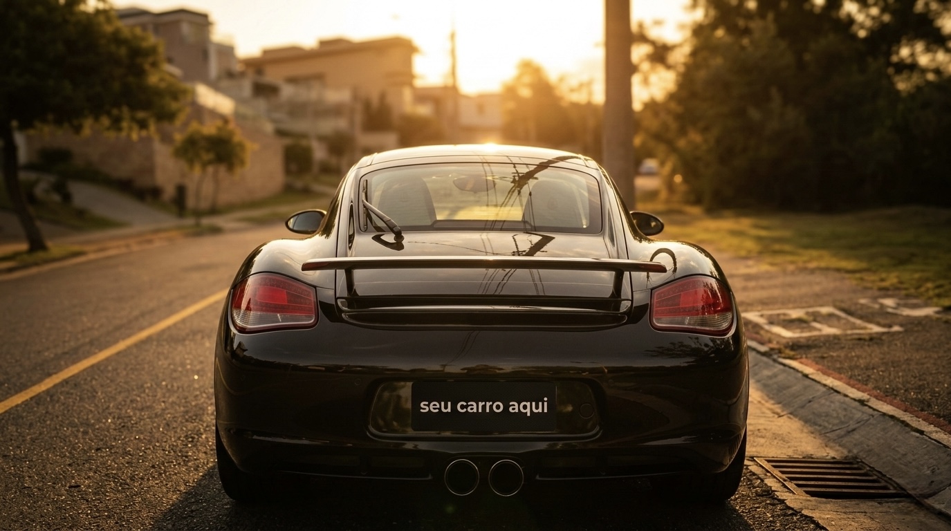 Porsche Cayman R lateral