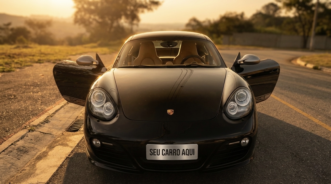 Porsche Cayman R detalhe final