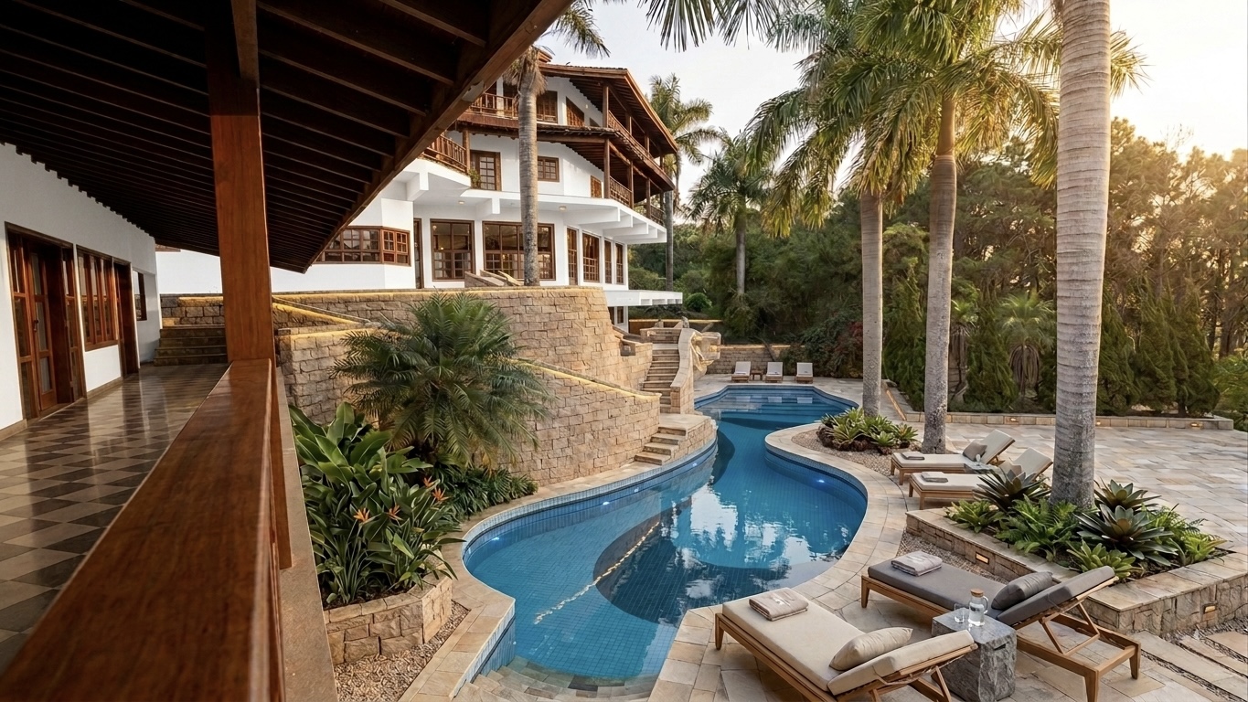 Piscina de luxo